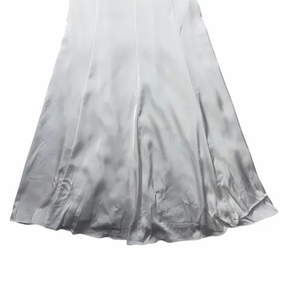 Katie May Ivory White Satin Blossom Maxi Gown Womans S - Image 7