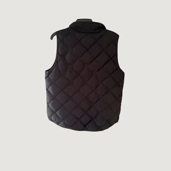 Woolrich Womens Black Diamond Quilted Down Puffer Vest Full Zip XL Outdoor Fall - Image 4