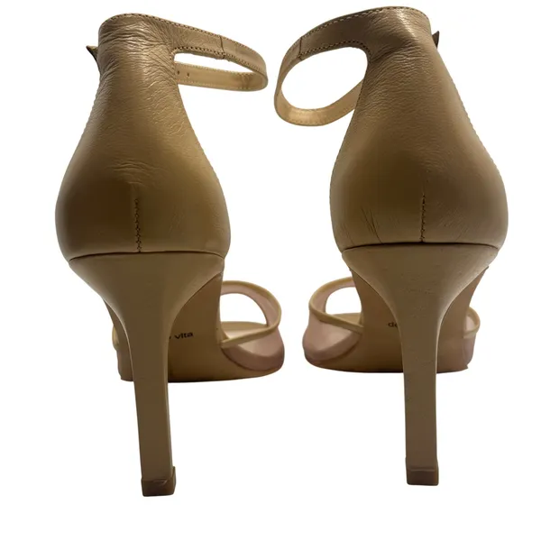 Dolce Vita Serlo‎ Mesh Heels Cafe Mesh Nude Tan Leather Size 9 Stiletto Sandals - Image 6
