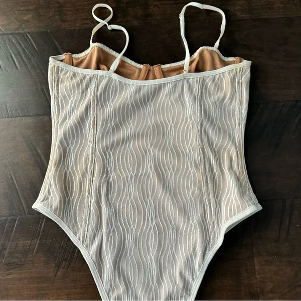 White Fox Corset Bodysuit - Image 9