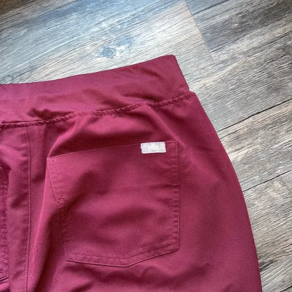 FIGS Burgundy Scrub Pants - Image 5