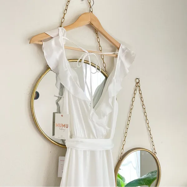 NWT Show Me Your Mumu Samantha Ruffle Wrap‎ Dress size Medium - Image 7