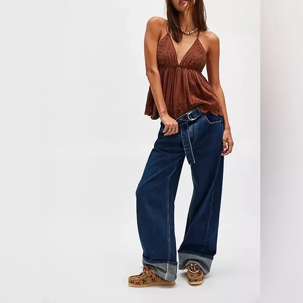 NWT Free People Sunny Days Cami - nutmeg brown - XS - Image 3