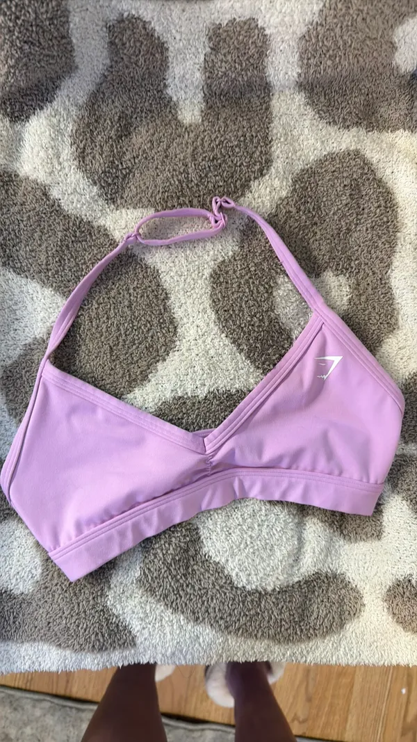 Pink Gymshark Bra Minimal Support - Image 6