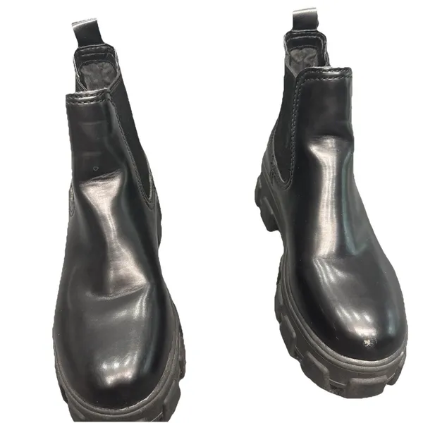Circus NY Sam Edelman Darielle Chelsea Boots Black Platform Lug Sole Women's 6.5 - Image 2