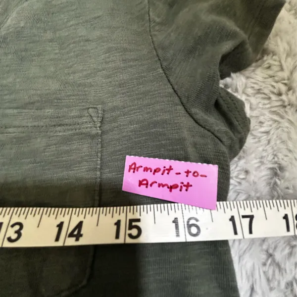 Gap Olive Green V-Neck T-Shirt Dress - Image 4