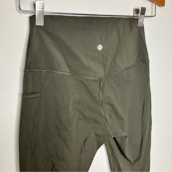 Heynuts dark olive green leggings with pockets size small (4-6)‎ - Image 4