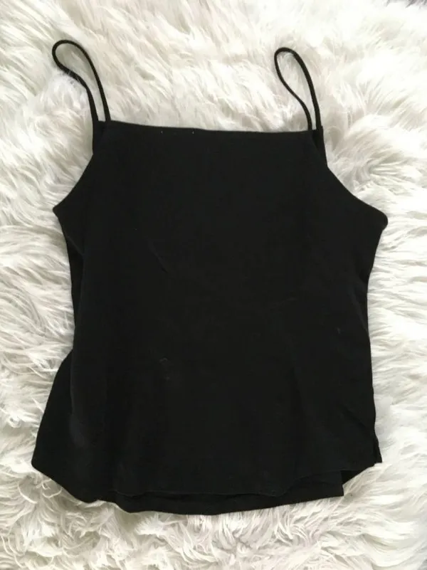 new meadow rue by anthropologie anthro black button tank top size XL - Image 3