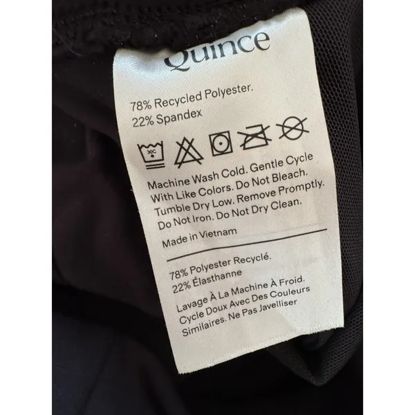 NWT Quince Whistler Mid Rise Thermal Joggers in Black Womens Size Medium - Image 10