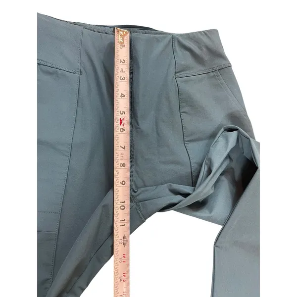 Fabletics High Waisted Hybrid Cargo Pants Short Inseam Teal Blue S Stretch NWT - Image 16