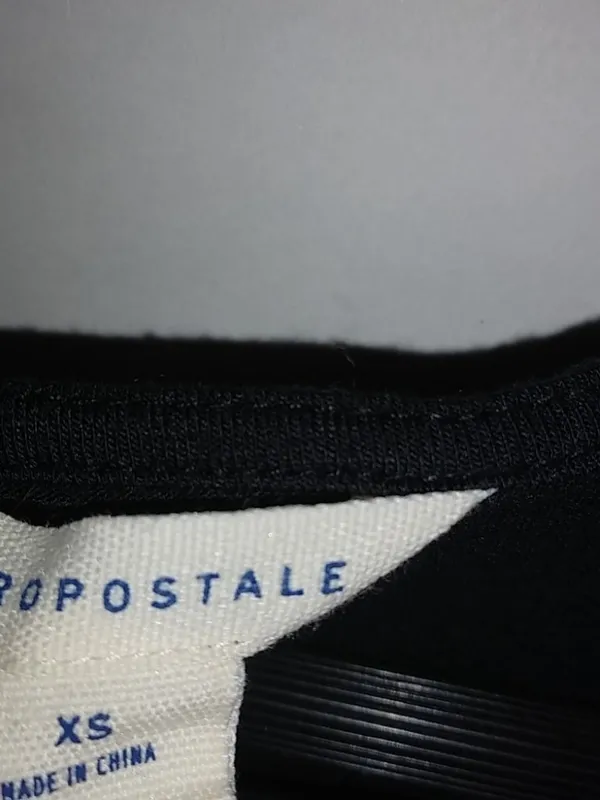 Aeropostale XS Goth Black Sleeveless T-Shirt Dress - Image 2