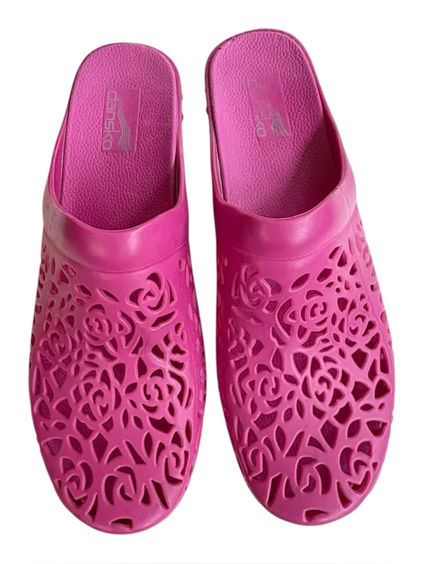 Dansko Pippa Molded Clogs Pink Size 11.5 - 12 - Image 2