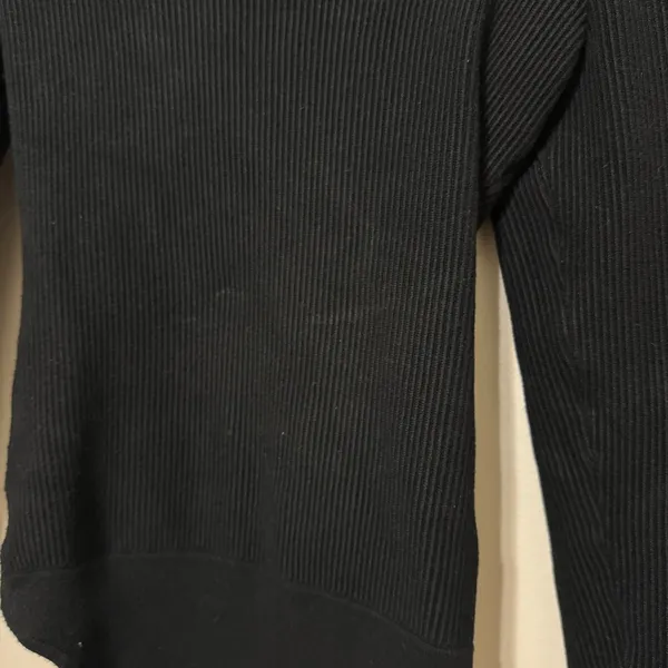 Abercrombie & Fitch Long Sleeve Squareneck Sweater Bodysuit Black Size Medium - Image 5