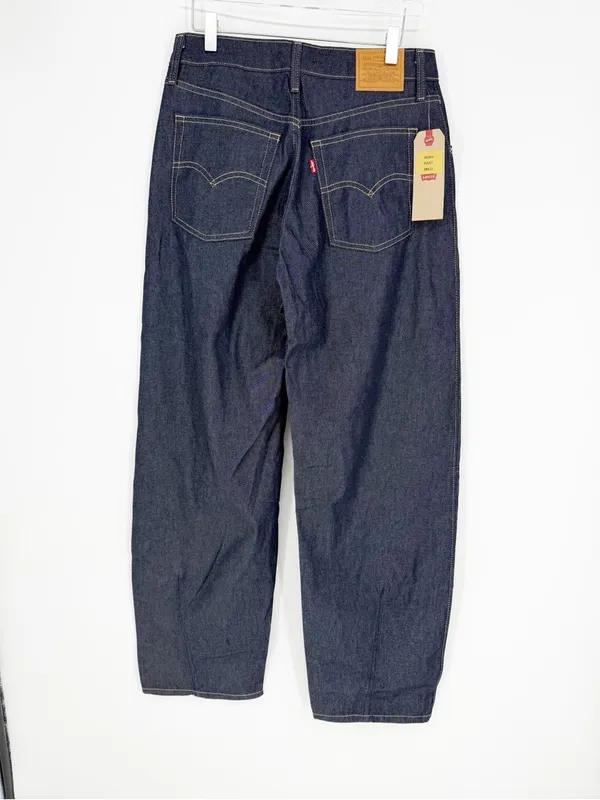 NWT Levi's Baggy Dad Barrel Leg Jeans Women's 28 Blue Y2K Denim - Image 4