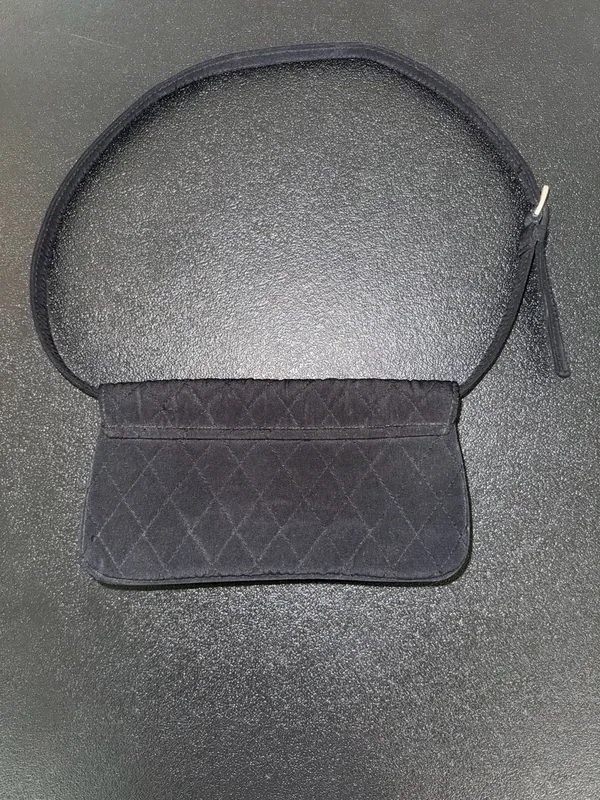 Vera Bradley Quilted Black‎ Microfiber Shoulder Bag - Image 2
