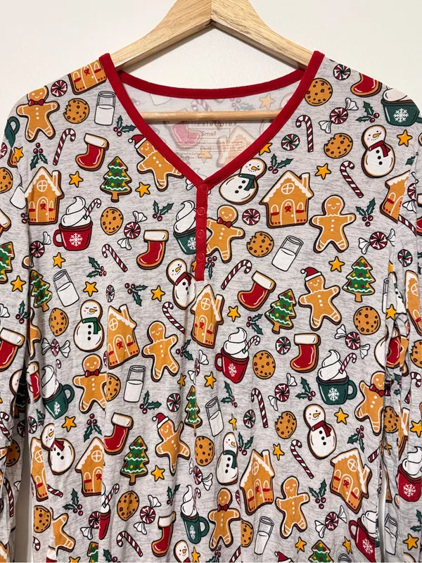 Little Sleepies Women’s Holiday Treats Pajama Top Size Small Bamboo Christmas - Image 4