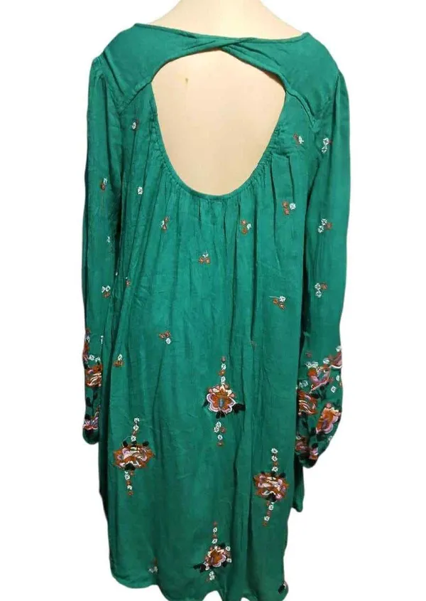 Free People Dress Floral Mini Tunic size L - Image 5