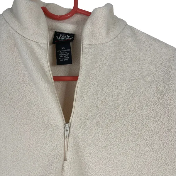Early Winters‎ Oregon Size XS Cream 1/2 Zip Fleece - Image 2