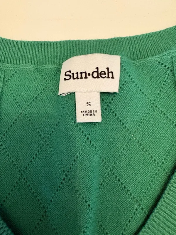 Aritzia Sunday Best Green Cropped QUINN‎ SWEATER VEST Size Small - Image 2