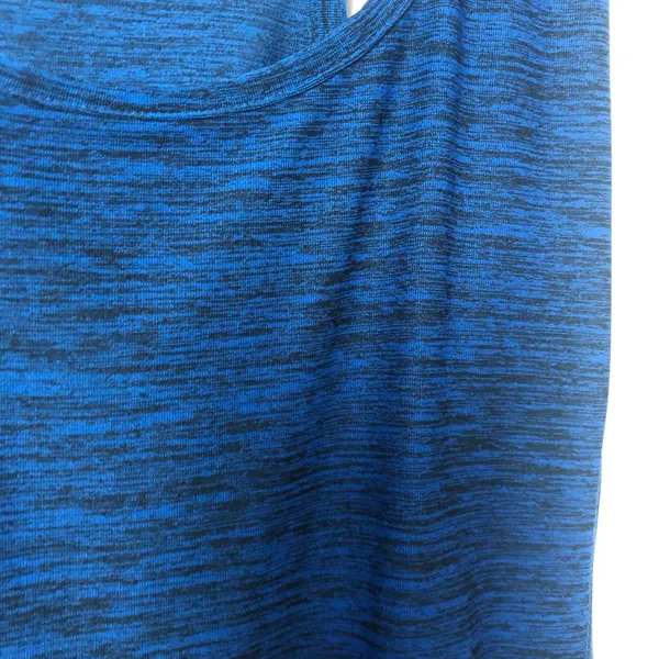 Women’s blue racer back workout tank - Image 2