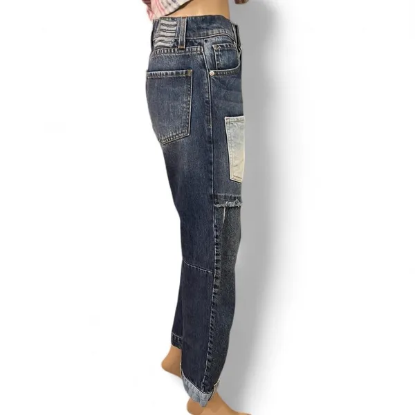 Revice Denim Matchmaker Patchwork Love At First Sight Jeans Womens Size 25 - Image 4