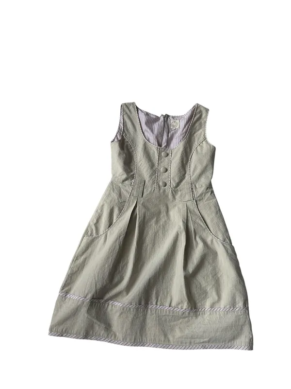 Anthropologie Brand Y2K Beaubois utility button-front mini dress - Image 6