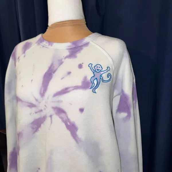 Roller Rabbit Purple Tie-Dye‎ Sweater - Image 2