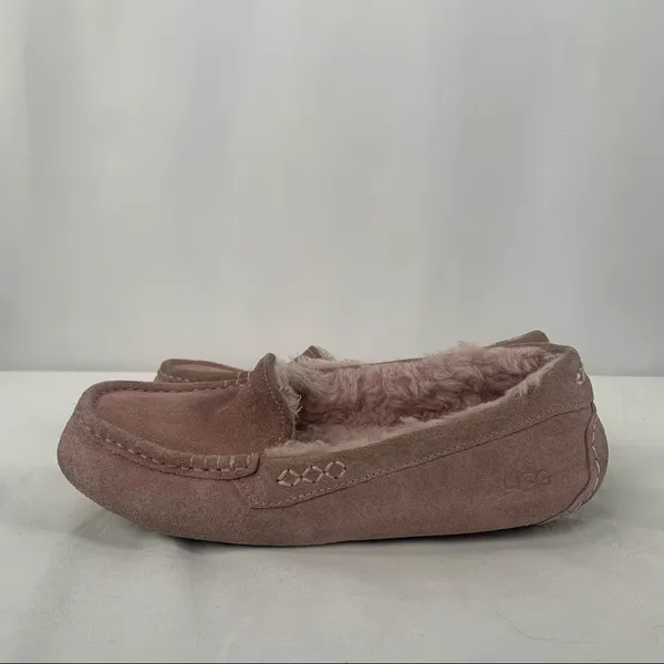 Ugg Ansley Suede Sherpa‎ Lined Slipper in Pink Size 8 - Image 2