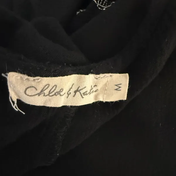 Chloe & Katie Black Embroidered Kimono Coverup - Image 6