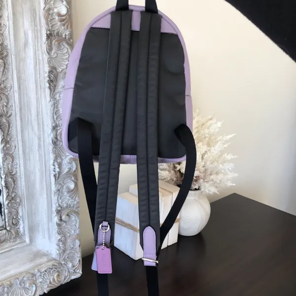 x Chelsea Champlain Leather Mini Charlie Backpack, Lilac Purple, F77899 - Image 6