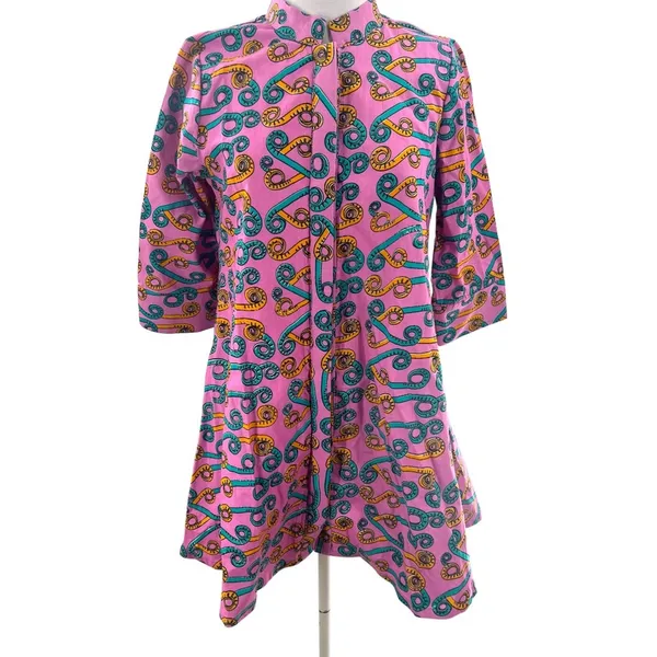 Zuri Fiddlesticks tunic dress‎ African wax print kitenge sz XXS - Image 2