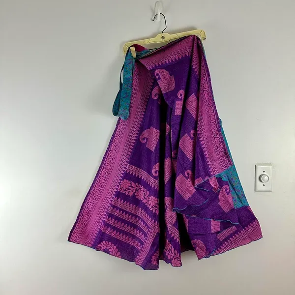 Boutique Reversible Maxi Wrap Skirt BINW204 - Image 2