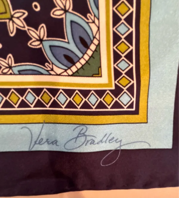 Vera Bradley | ladies square silk scarf.  - Image 4