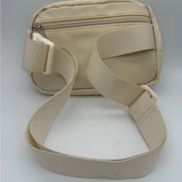 Kappa Kappa Gamma Sorority Crossbody Sling Belt Bag Fanny Pack Off White Cream - Image 4