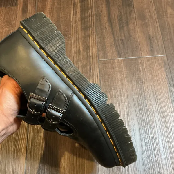 Dr. Martens 8065 Bex Double Buckle Mary Jane Black Leather Platform Shoes Size 7 - Image 7