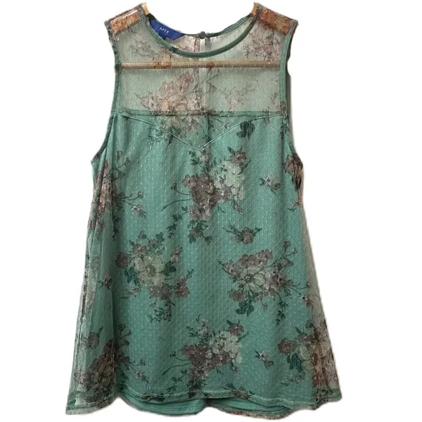 Apt.9 Women’s Multicolor Floral Sleeveless Top Size‎ Small - Image 9