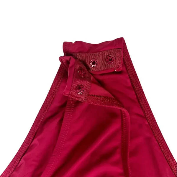 Shein BAE Dark Red Microfiber Sleeveless Bodysuit Size‎ Medium - Image 6