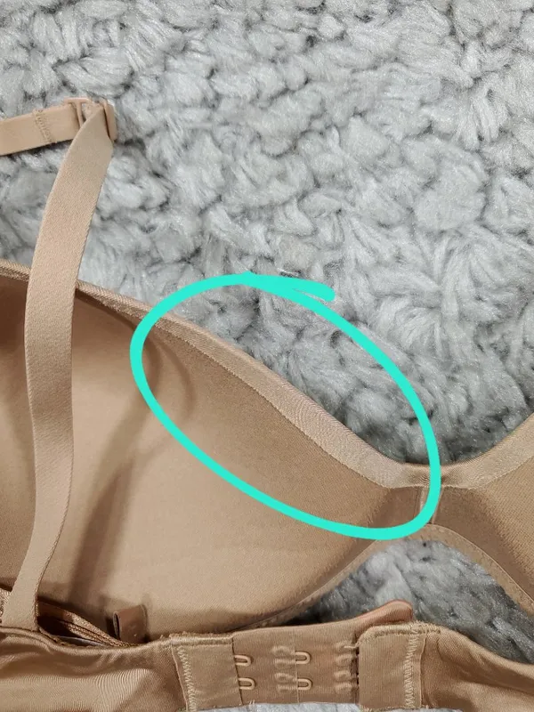 READ Skims Wireless Form T-shirt Demi Bra Size 34C Tan Nude - Image 11