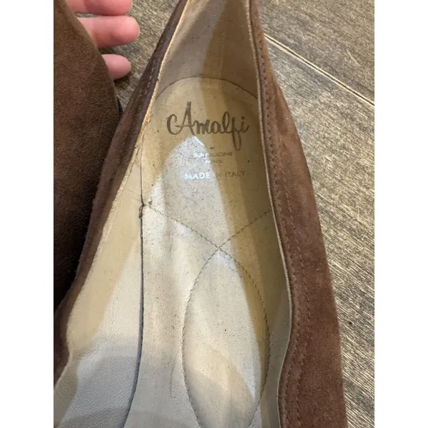 Amalfi by Rangoni Giuliano Loafer Italy made Castagno Cashmere brown Size‎ 8.5 W - Image 10
