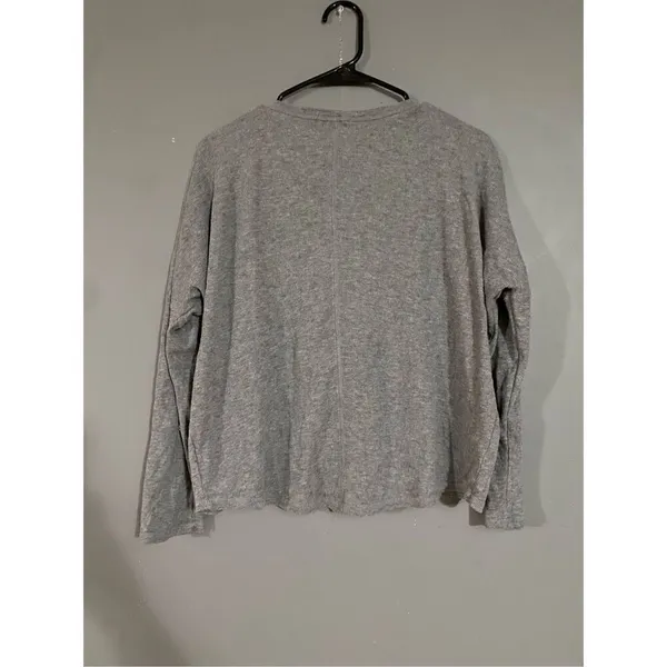 Aeropostale EST 87 NY Gray Thermal Long Sleeve Top Sweater Size Medium - Image 4