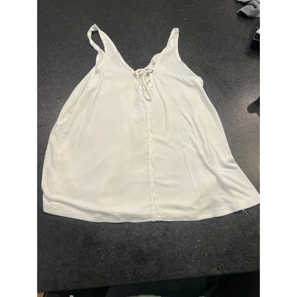 XS Free People Set of 2 Scarlett Tank Top Black & White ribbed knit cami - Image 4