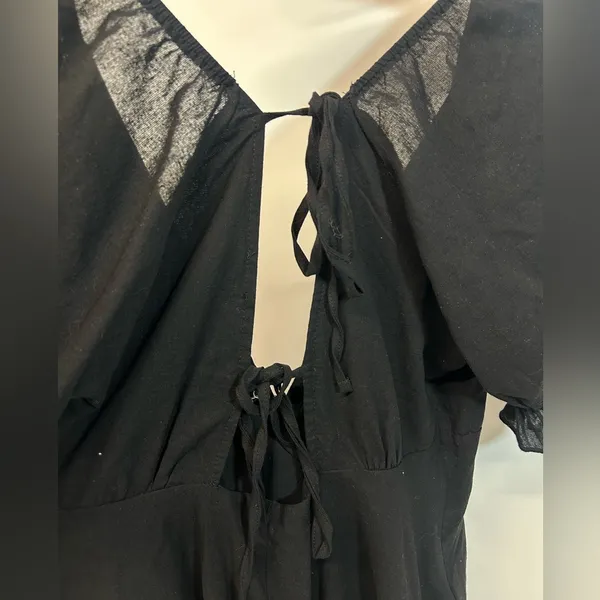 Princess Polly Women’s Size 10 Black Dress with Ruffle Detail - Image 6