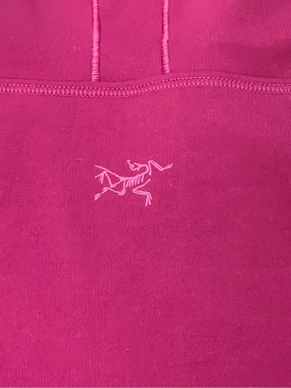 Arc'teryx Women's Fuchsia RHO Hoody Active Outdoor Hiking Camping - Image 8