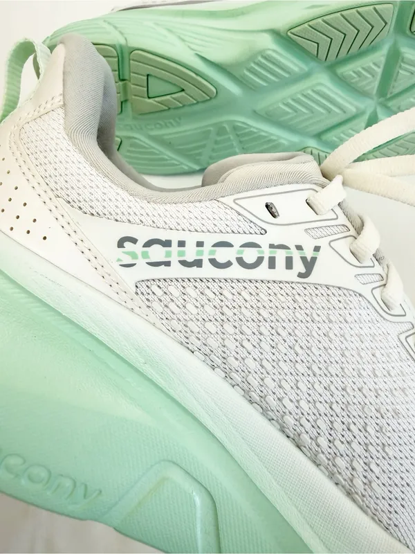 Saucony Guide 17 Women’s Running Shoes Lace Up Sneakers White Jade Green - Image 11