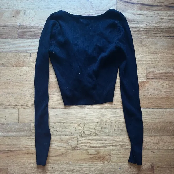 Garage black long sleeve top - Image 2