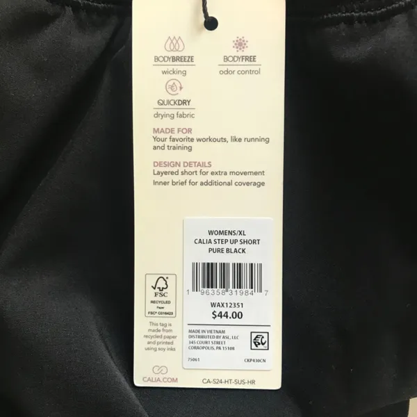 Calia Women’s High-Rise Step Up Shorts Pure Black - Image 7