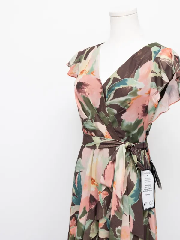 Adrianna Papell - Floral High-Low Midi Dress‎ - Image 10