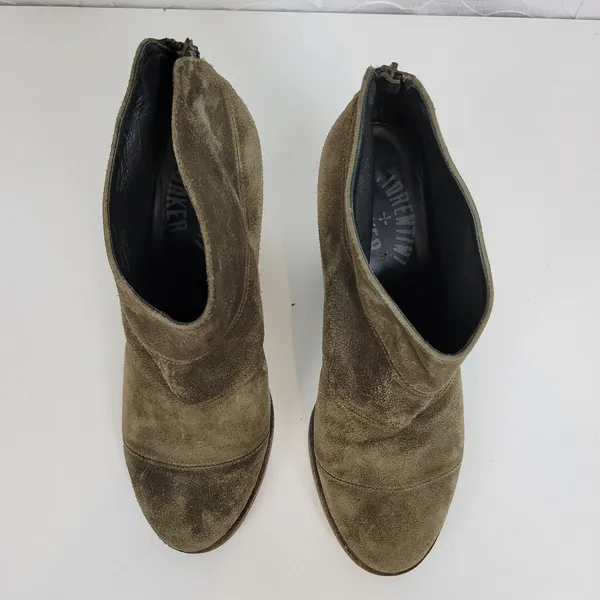Fiorentini & Baker Womens Boots Size 40 Brown Suede Back Zip Ankle Heels - Image 7