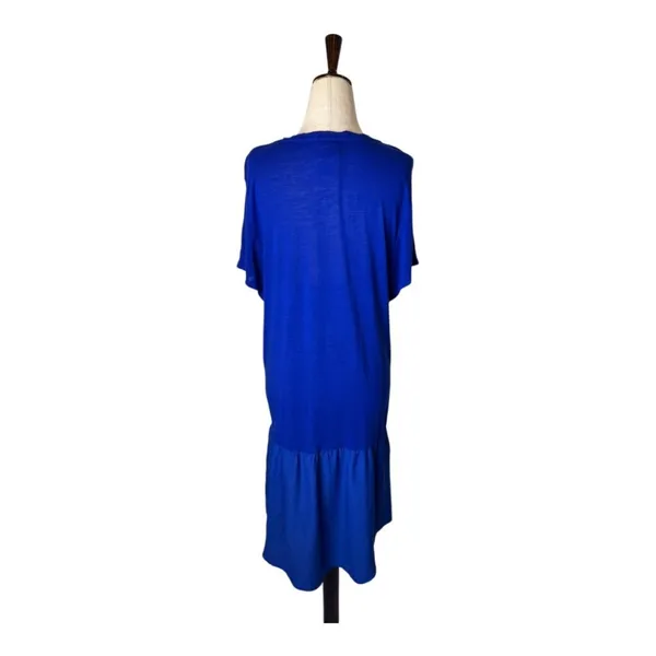Anthropologie Dolan Left Coast Dress Women Small Blue High Low Tunic Preppy‎ - Image 2