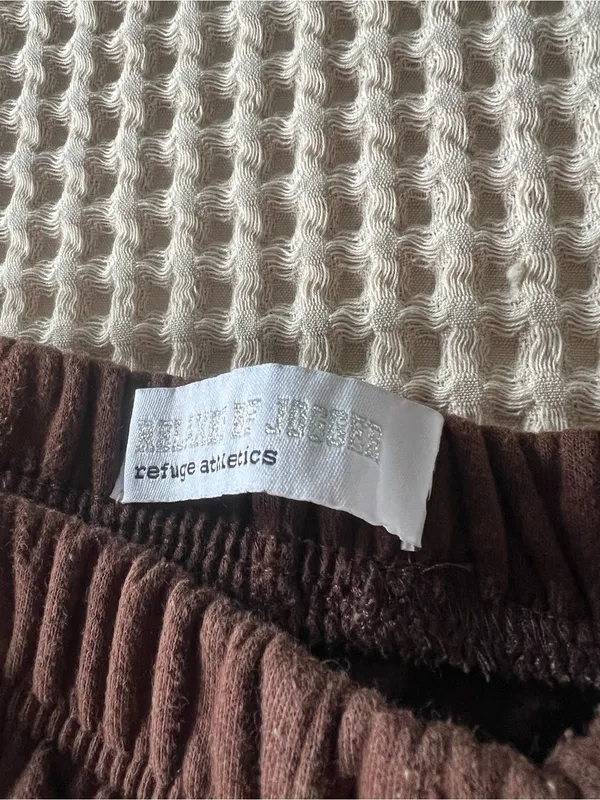 Brown Fleece Jogger Pants - Image 2